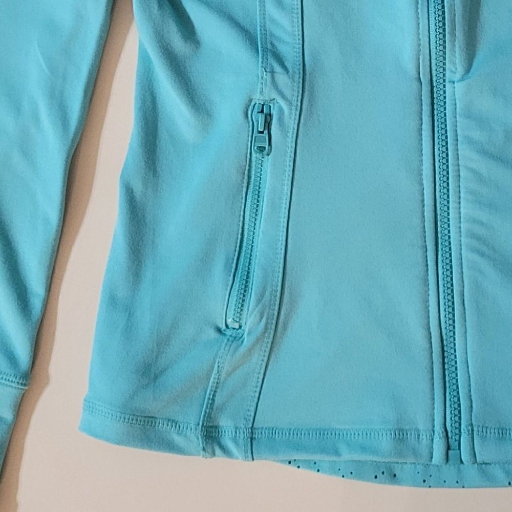 Tangerine Athleta Women's Aqua Mint Zippered Jacket - Picture 10 of 15